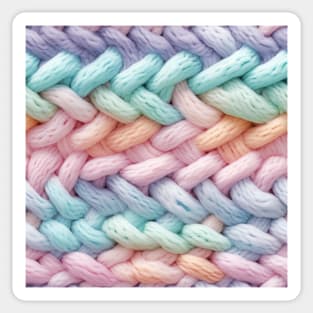 Pastel Knit Waves Sticker